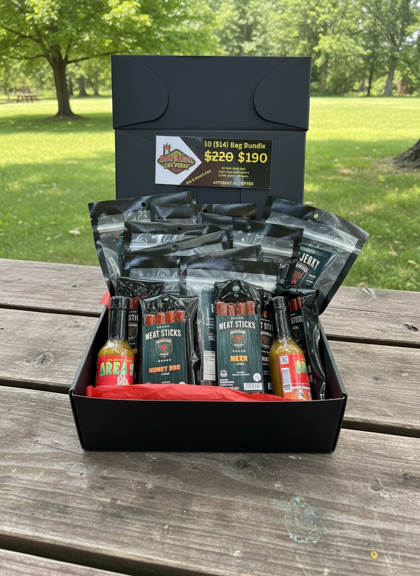 🔥 Ironwood “Mild-to-Spicy” 10-Bag Jerky Bundle