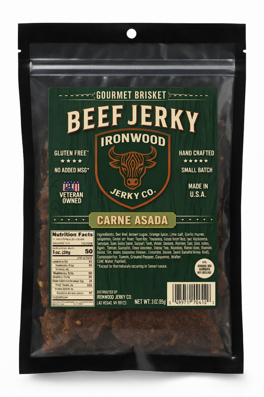Carne Asada Brisket Beef Jerky - GLUTEN FREE