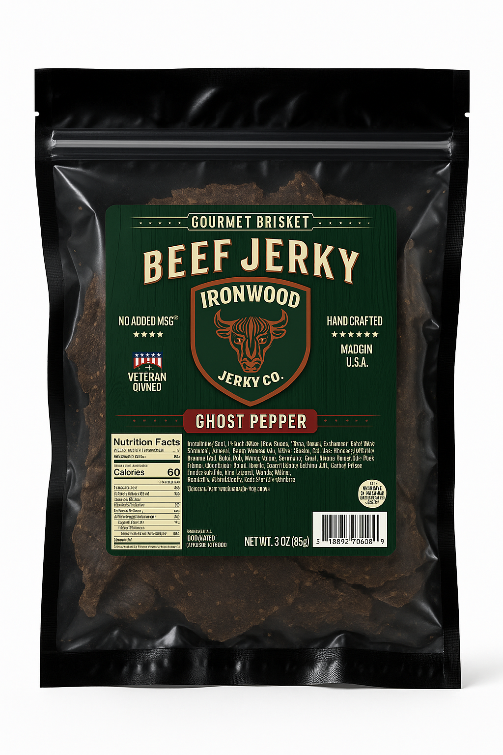 Ghost Pepper Brisket Beef Jerky
