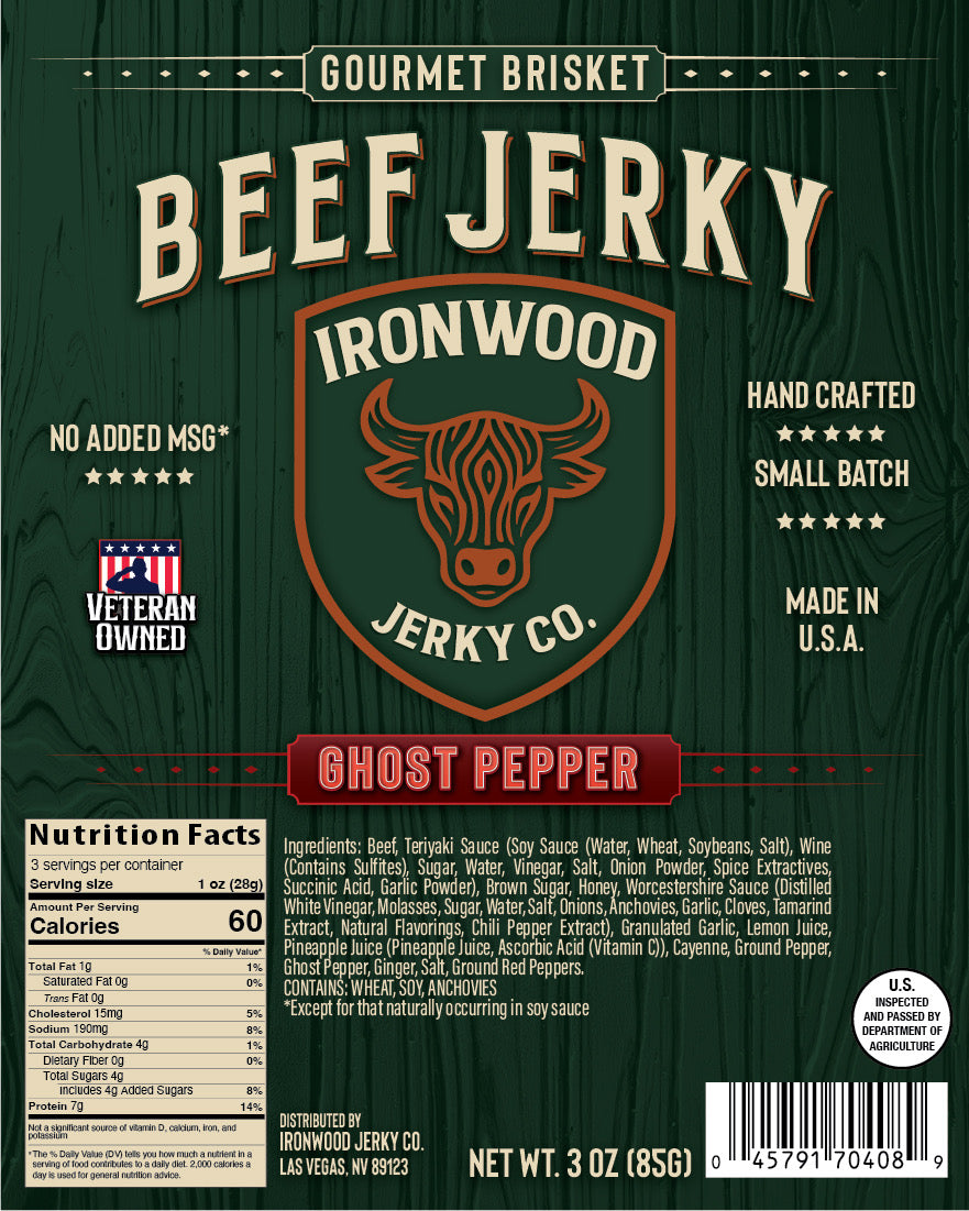 Ghost Pepper Brisket Beef Jerky