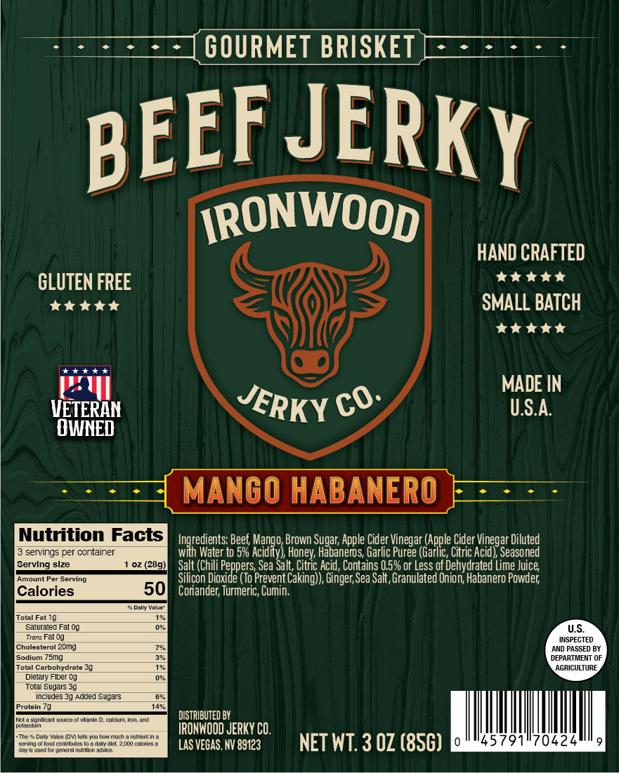 Mango Habanero Brisket Beef Jerky