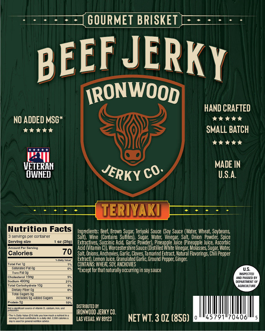 Teriyaki Brisket Beef Jerky