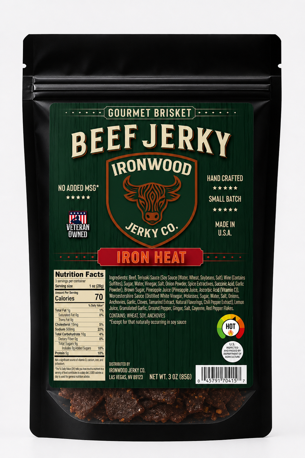 Original Flavor Brisket Beef Jerky (GLUTEN FREE)