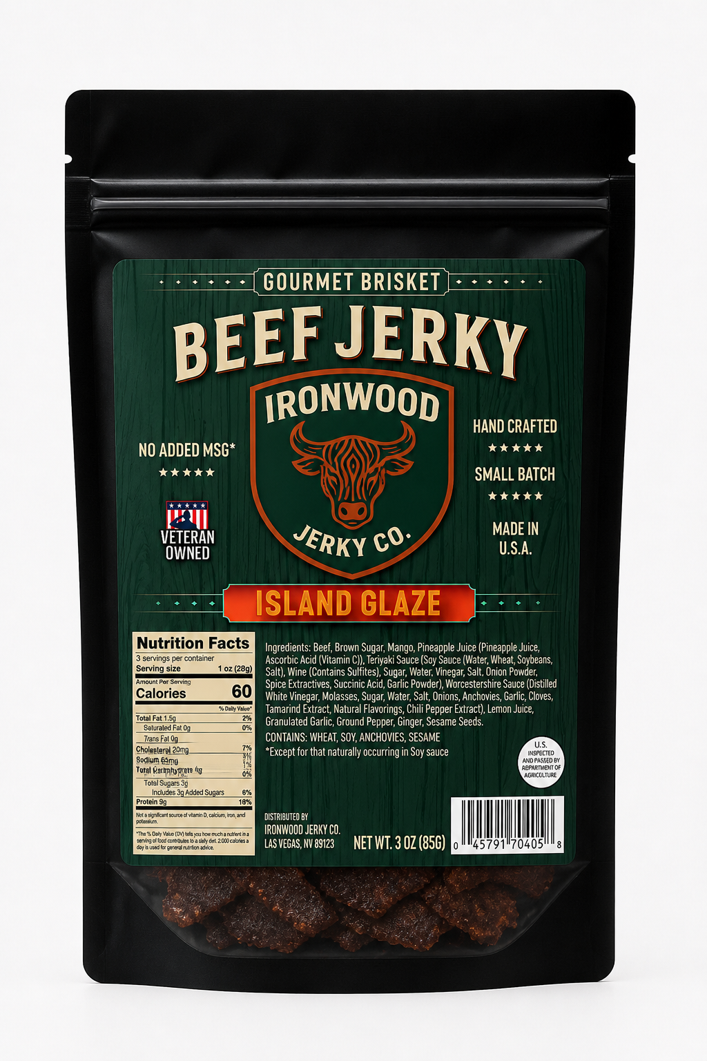 Original Flavor Brisket Beef Jerky (GLUTEN FREE)