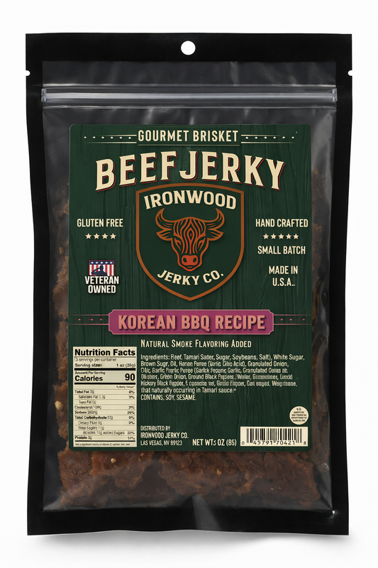 Korean BBQ Brisket Beef Jerky