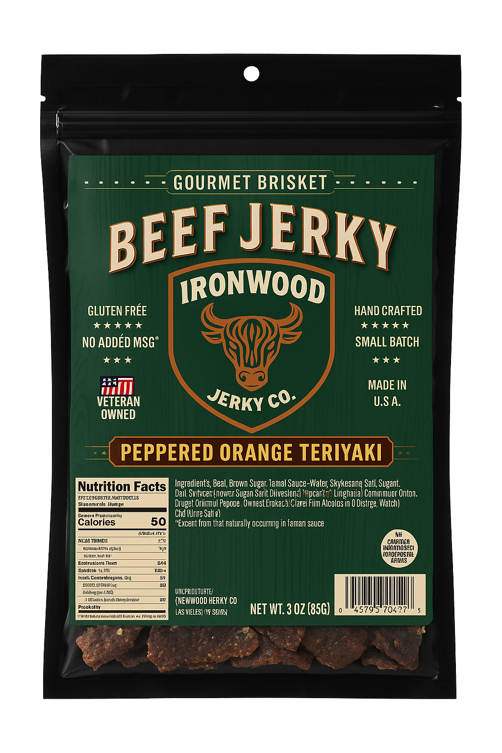Original Flavor Brisket Beef Jerky (GLUTEN FREE)