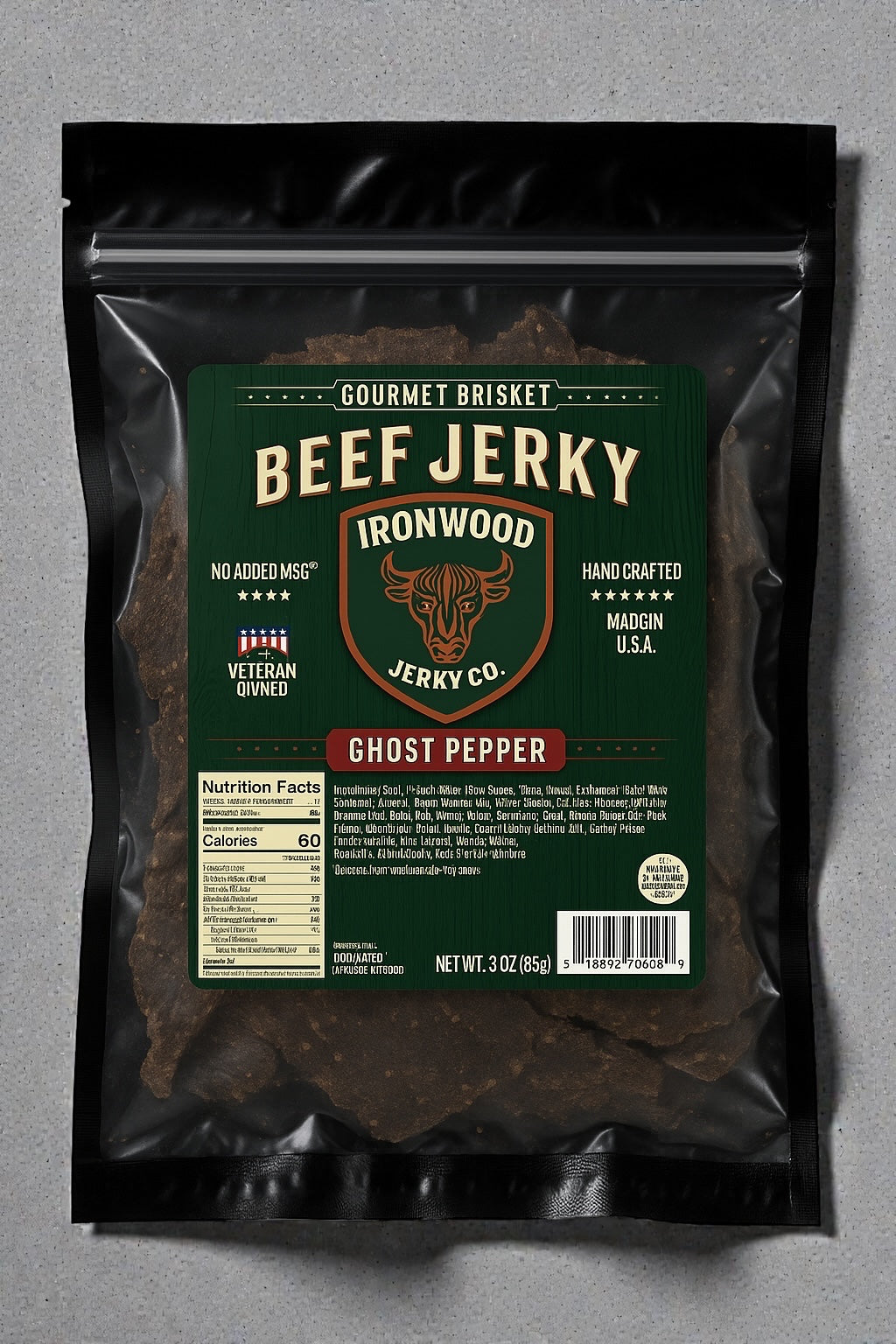 Ghost Pepper Brisket Beef Jerky