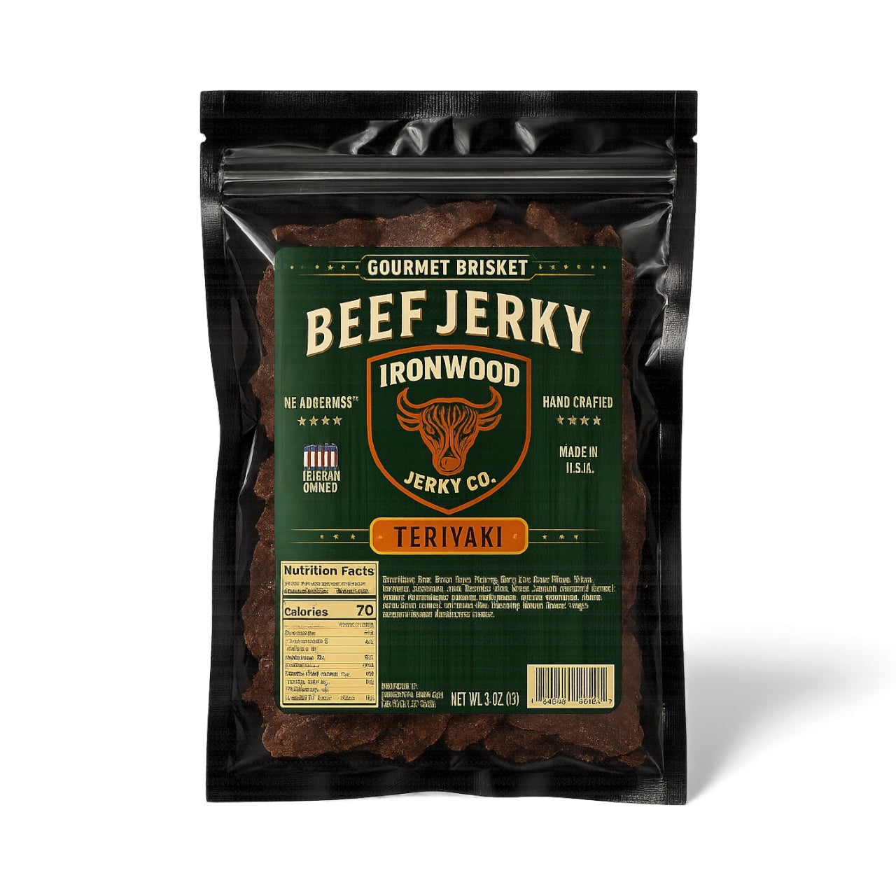 Original Flavor Brisket Beef Jerky (GLUTEN FREE)