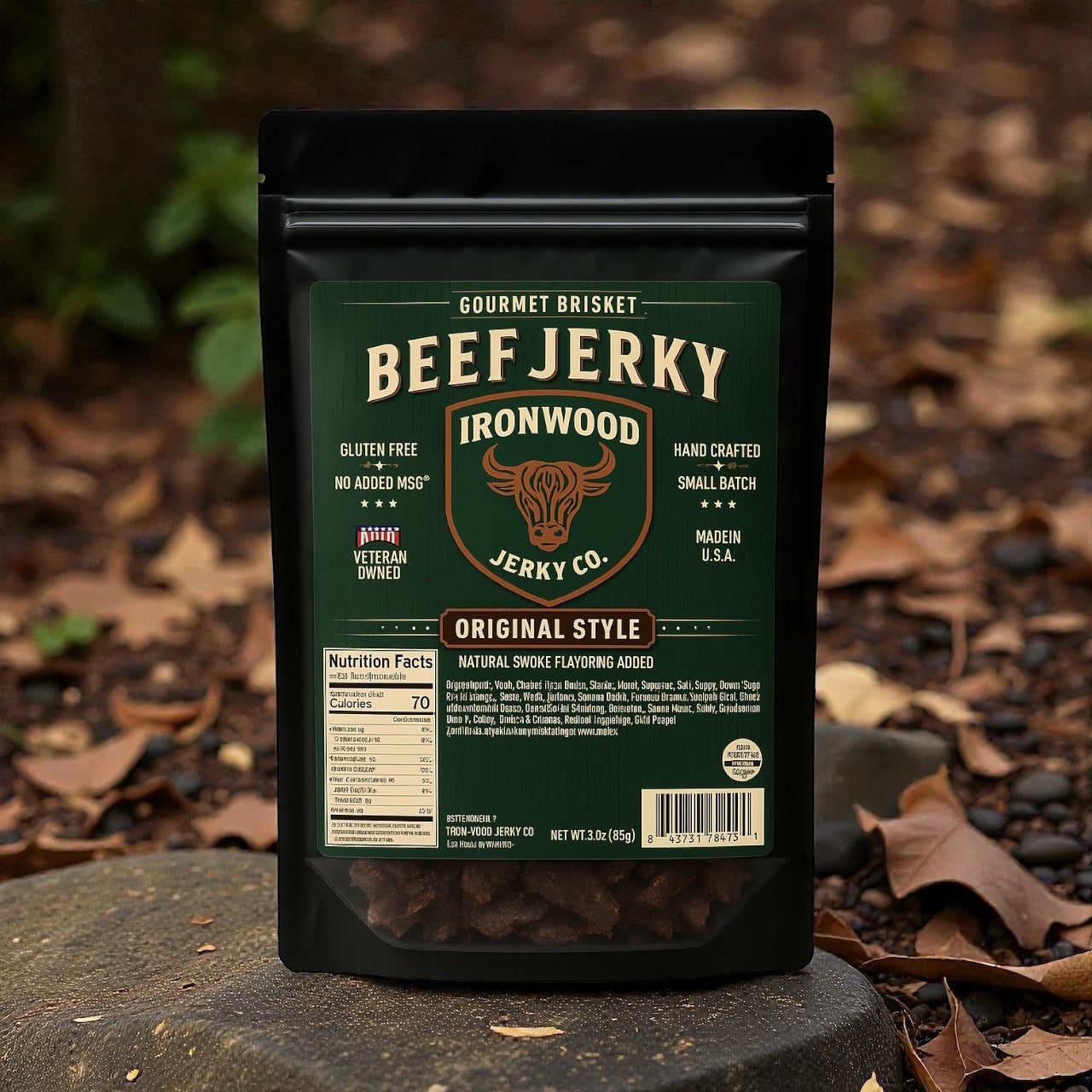 Original Flavor Brisket Beef Jerky (GLUTEN FREE)