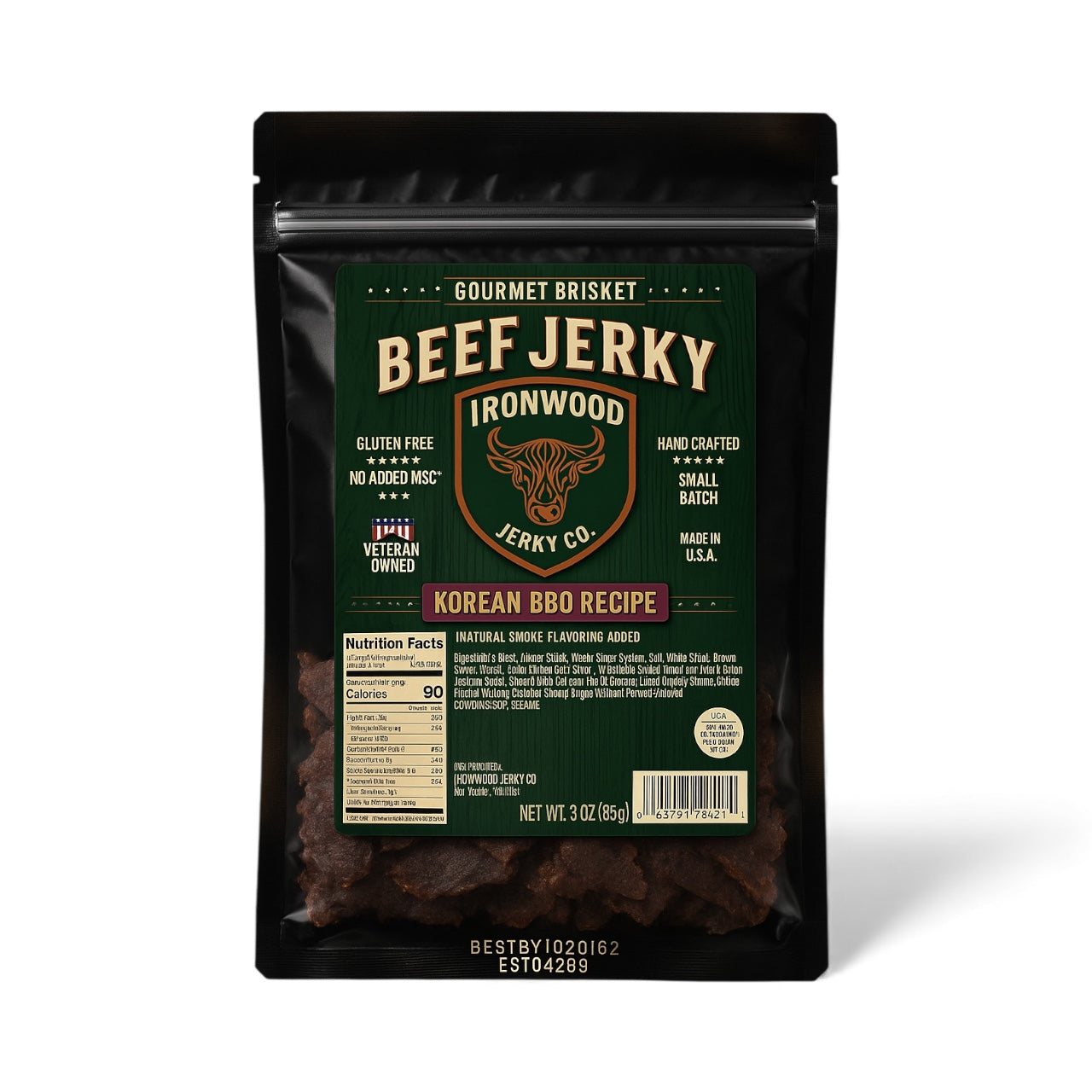 Korean BBQ Brisket Beef Jerky