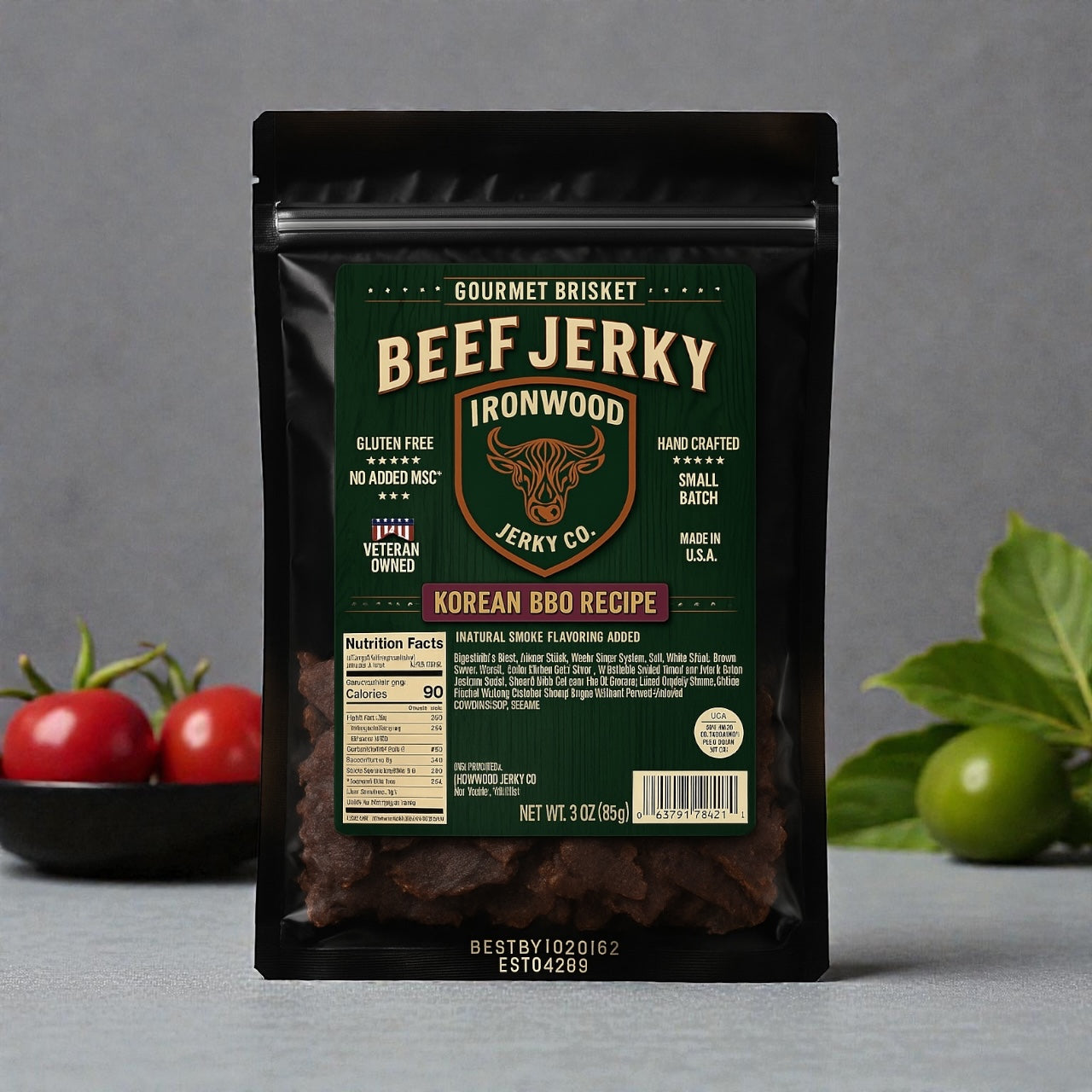 Korean BBQ Brisket Beef Jerky