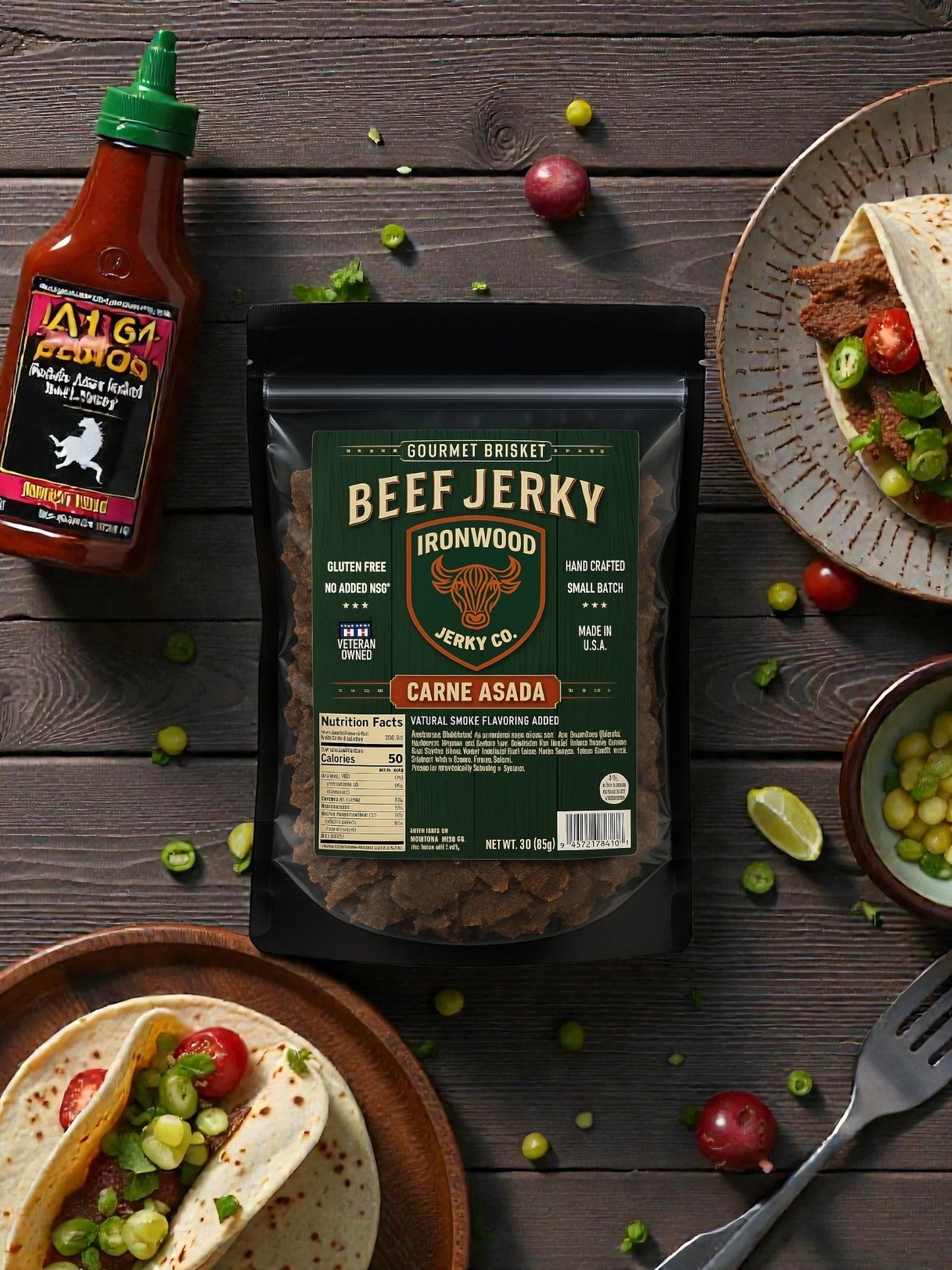 Carne Asada Brisket Beef Jerky - GLUTEN FREE
