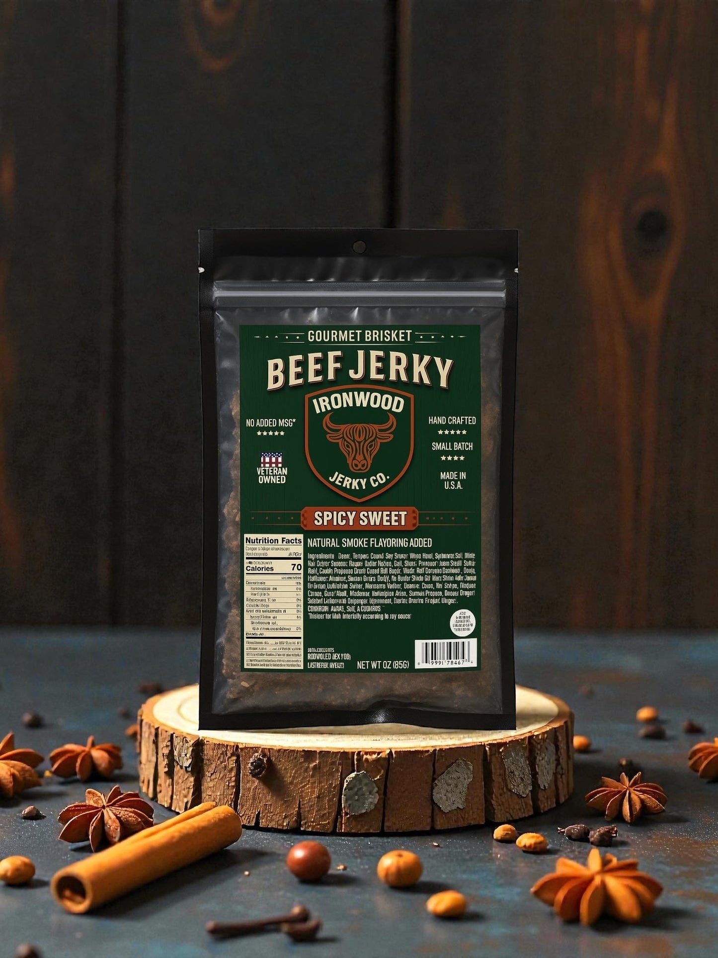 Spicy Sweet Brisket Beef Jerky