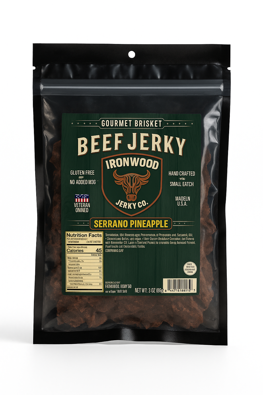 Original Flavor Brisket Beef Jerky (GLUTEN FREE)