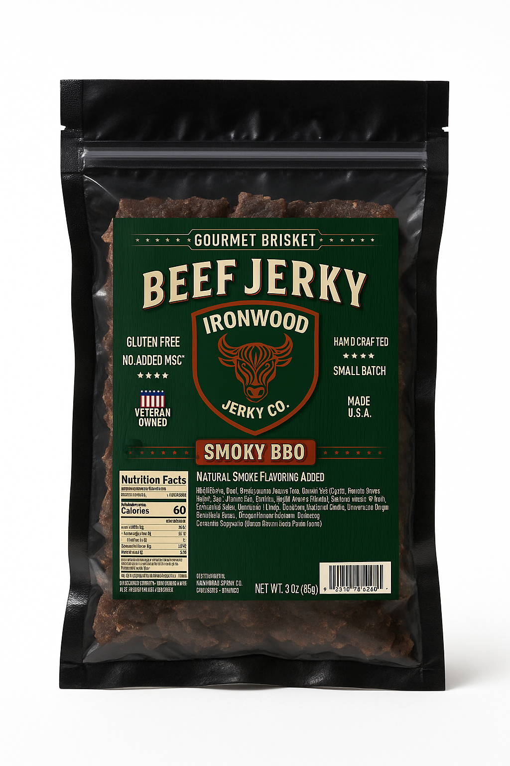 Original Flavor Brisket Beef Jerky (GLUTEN FREE)