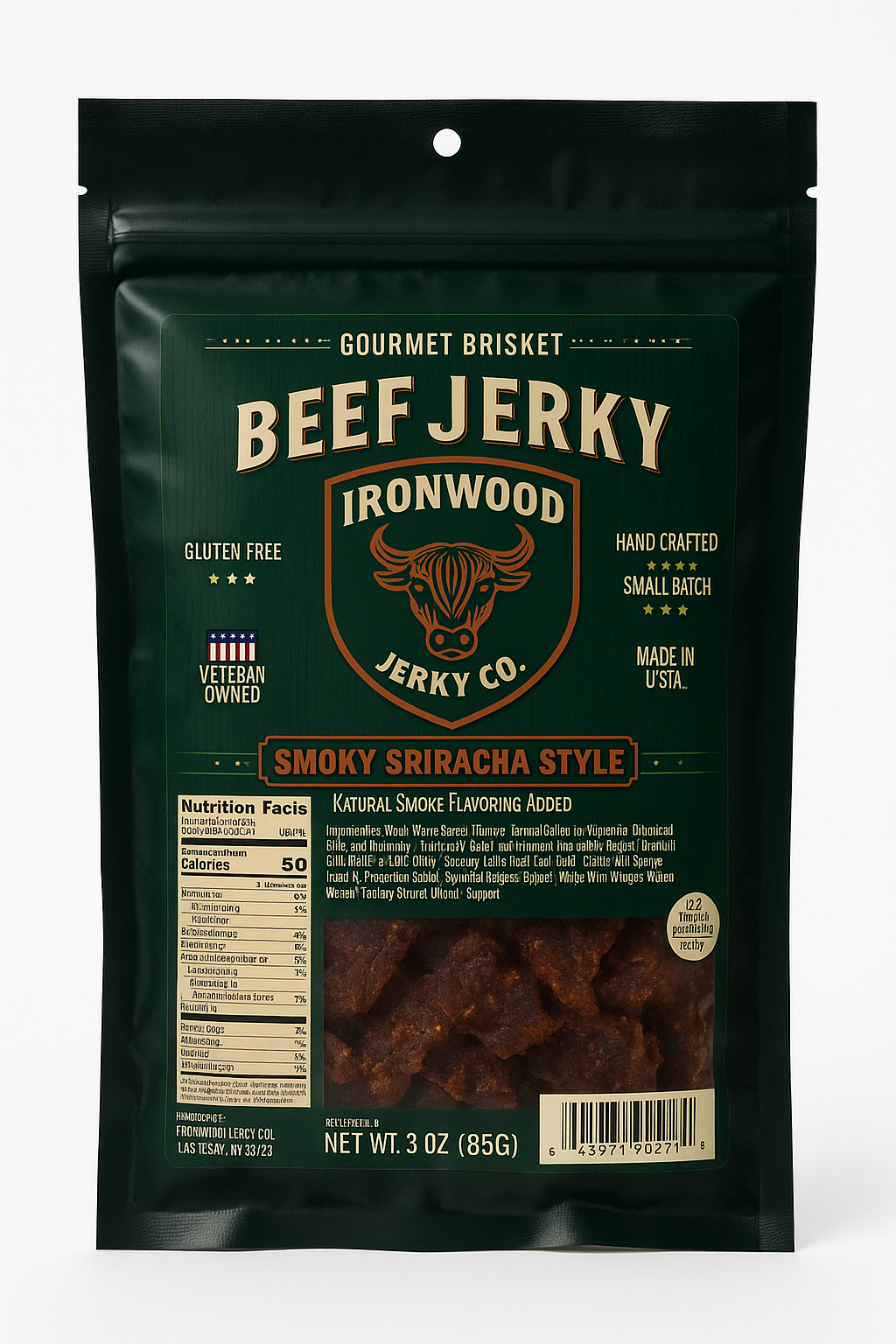 Original Flavor Brisket Beef Jerky (GLUTEN FREE)